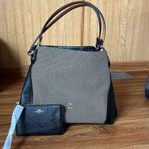 Coach Edie purse with new matching wallet wristlet